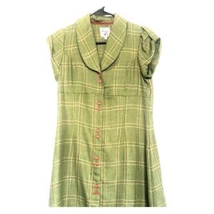 Green plaid dress purchased in Ireland